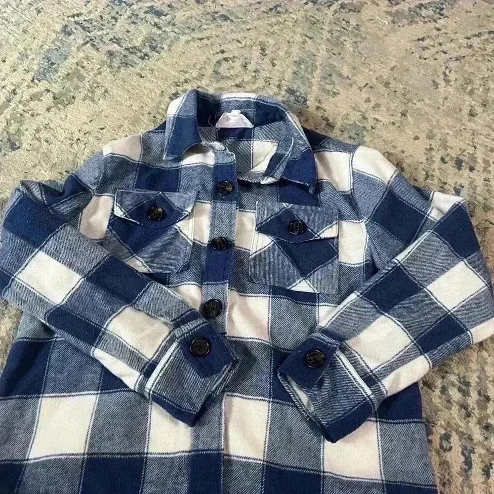 BB DAKOTA boxy plaid jacket medium - Picture 2 of 4